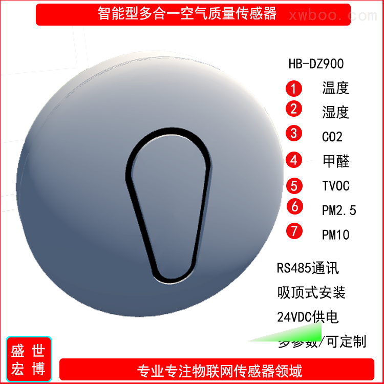 一款适合智慧档案馆一体化建设平台的多参数空气质量传感器