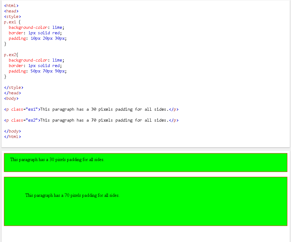 具有CSS“ padding”属性HTML填充-CSDN博客