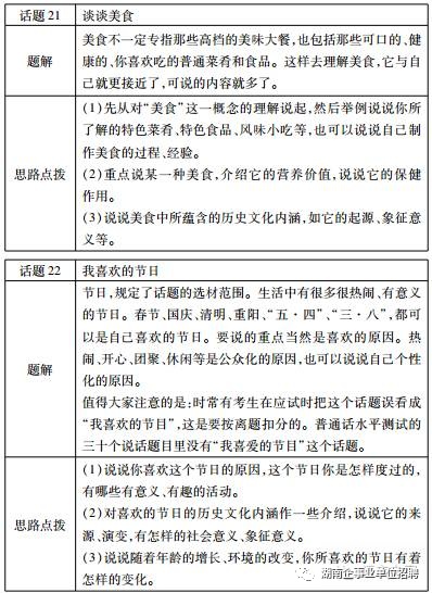 普通話測試第四題評分標準普通話命題說話測試30話題的題綱及範文