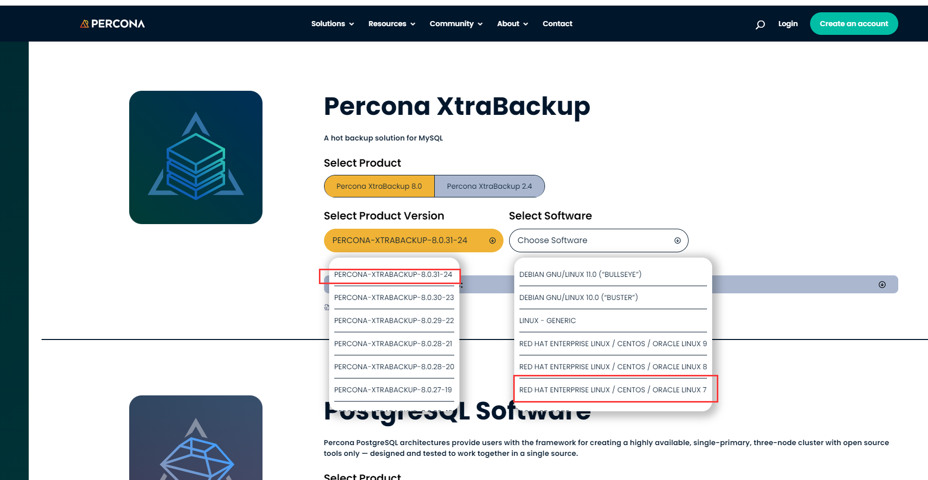 centos-7-percona-xtrabackup8-0-31-docker-mysql-centos7