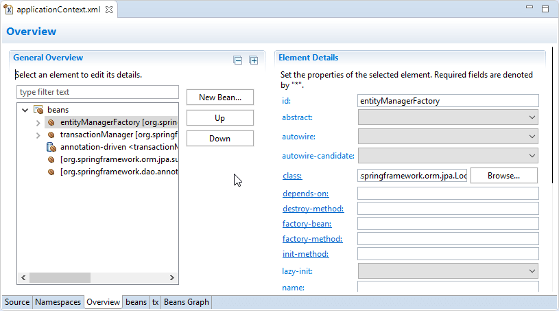 MyEclipse での Spring 開発