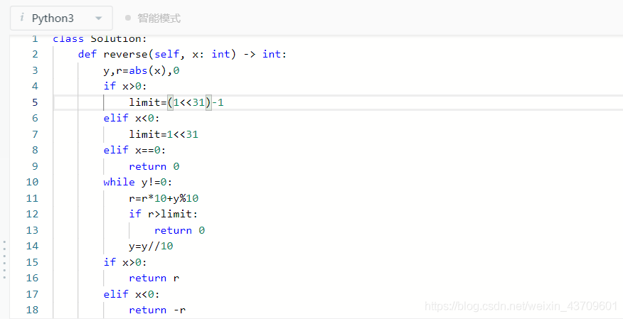 python反转一个三位数的整数_python学习笔记3-整数反转