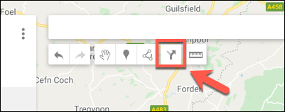 Press the Add Directions option to add a new directions layer to a custom Google Maps map