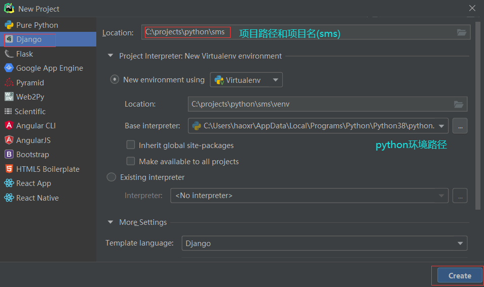 基于Python+Django+MySQL实现Web版的增删改查