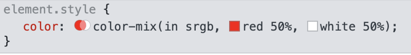 CSS 中生成的混合颜色