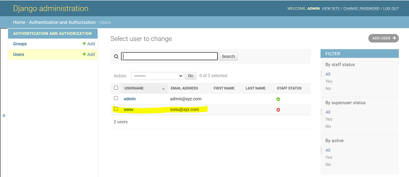如何从Django shell创建用户