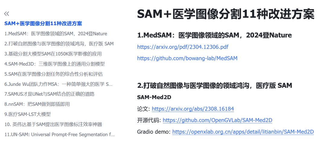 最新11个SAM+医学图像创新点,冲Nature!-CSDN博客