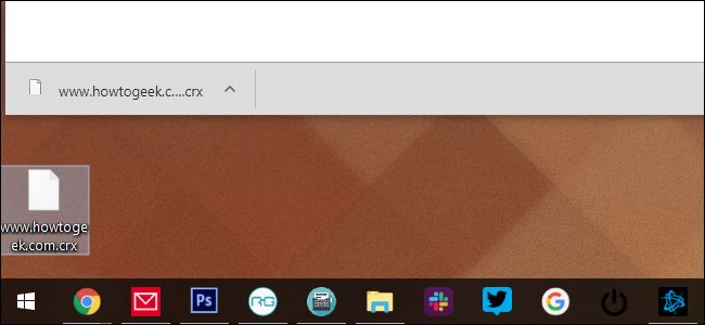 CRX extension file downloaded.