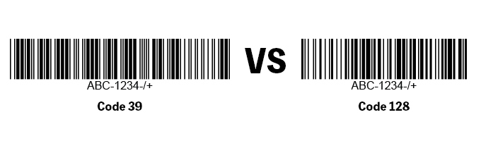 Code39ä¸Code 128