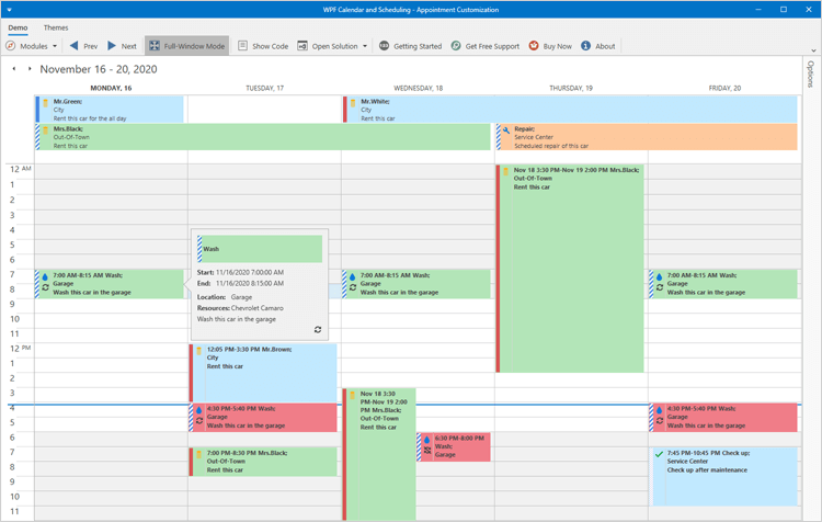 DevExpress WPF Scheduler组件，快速构建性能优异的调度管理器！(下）