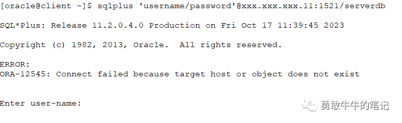 Oracle-客户端连接报<span style='color:red;'>错</span><span style='color:red;'>ORA</span>-12545问题