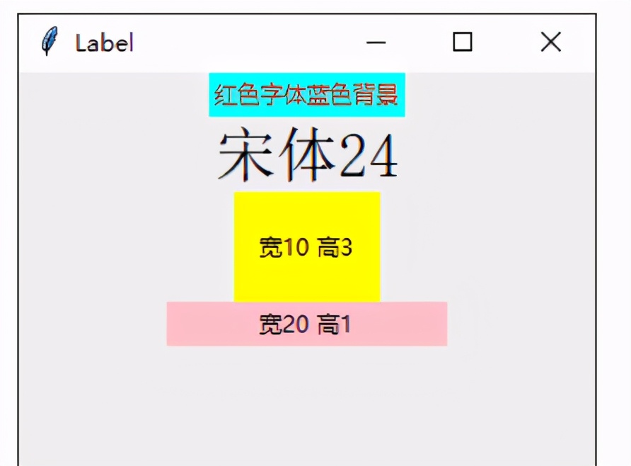 Python Tkinter常用组件之Label组件