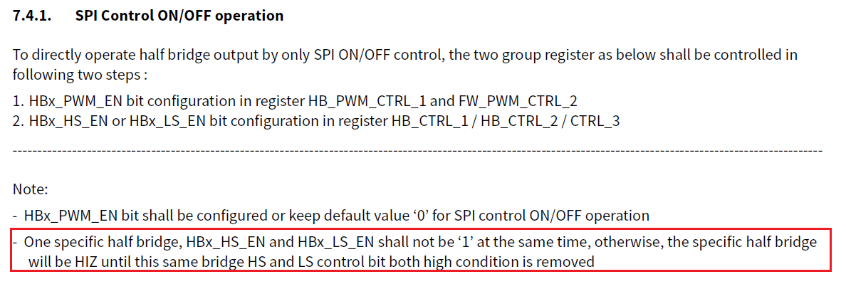 SPI ON/OFF控制步骤