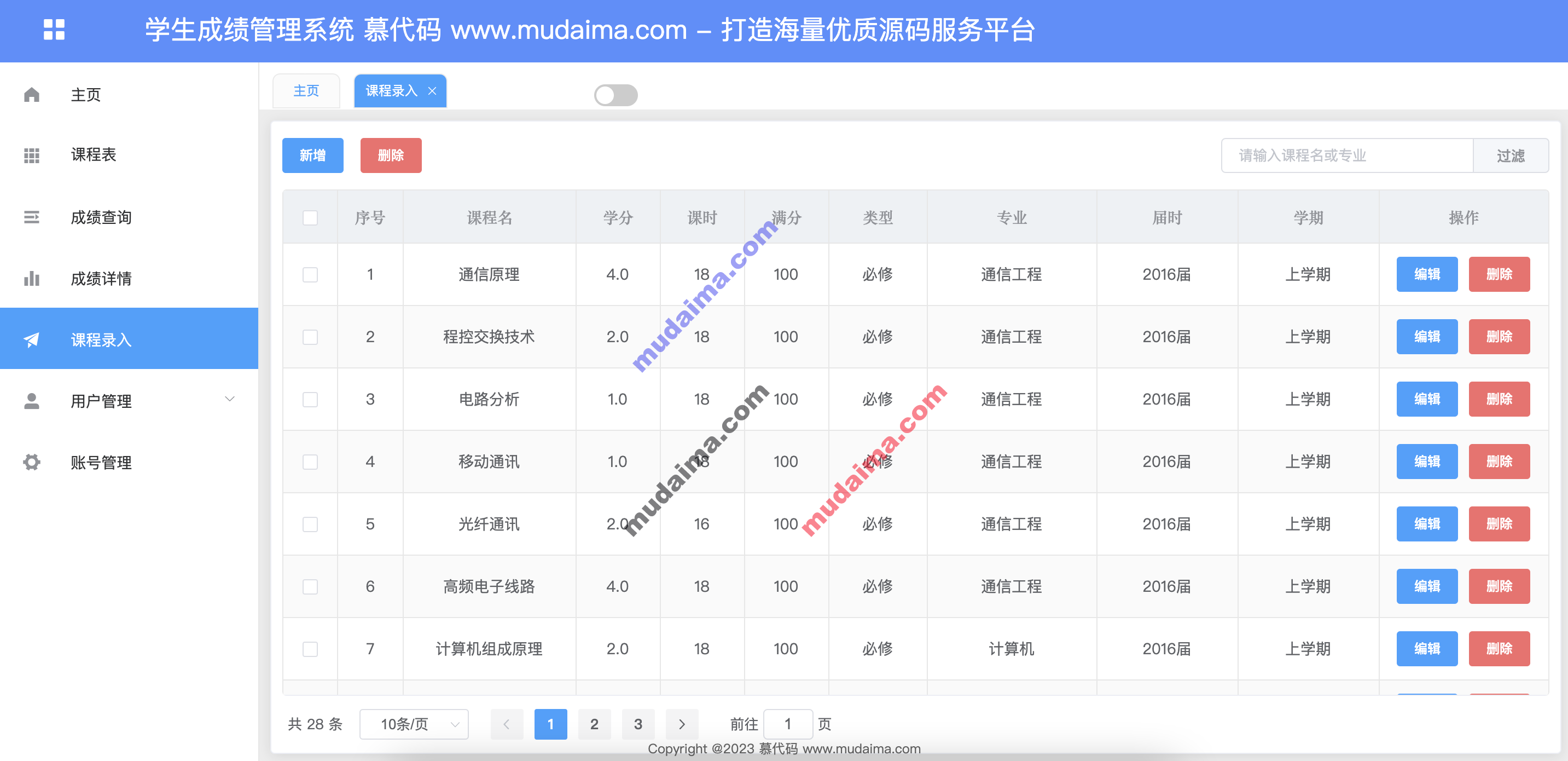 【S044】学生成绩管理系统项目源码 Springboot+VUE前后端分离