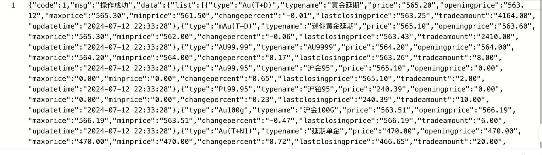 阿里云调用API接口实现黄金实时行情_云服务_05