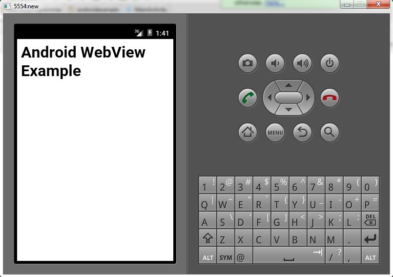 Android WebView Example 2