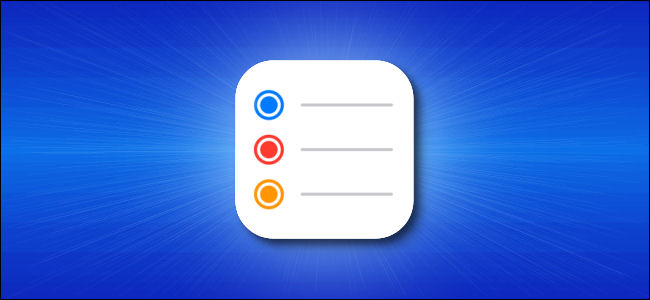 the iphone reminders icon.