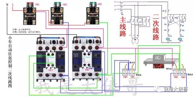 實物接線圖看不懂電路圖也沒關係,我們可以參考實物接線圖.