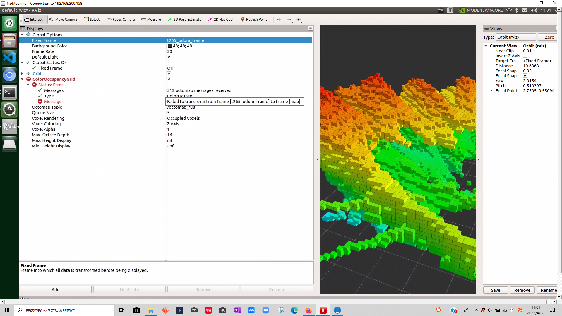 自己实现一下基于T265+D435i的octomap建图20220515_d435+t265在线构建三维局部栅格地图-CSDN博客