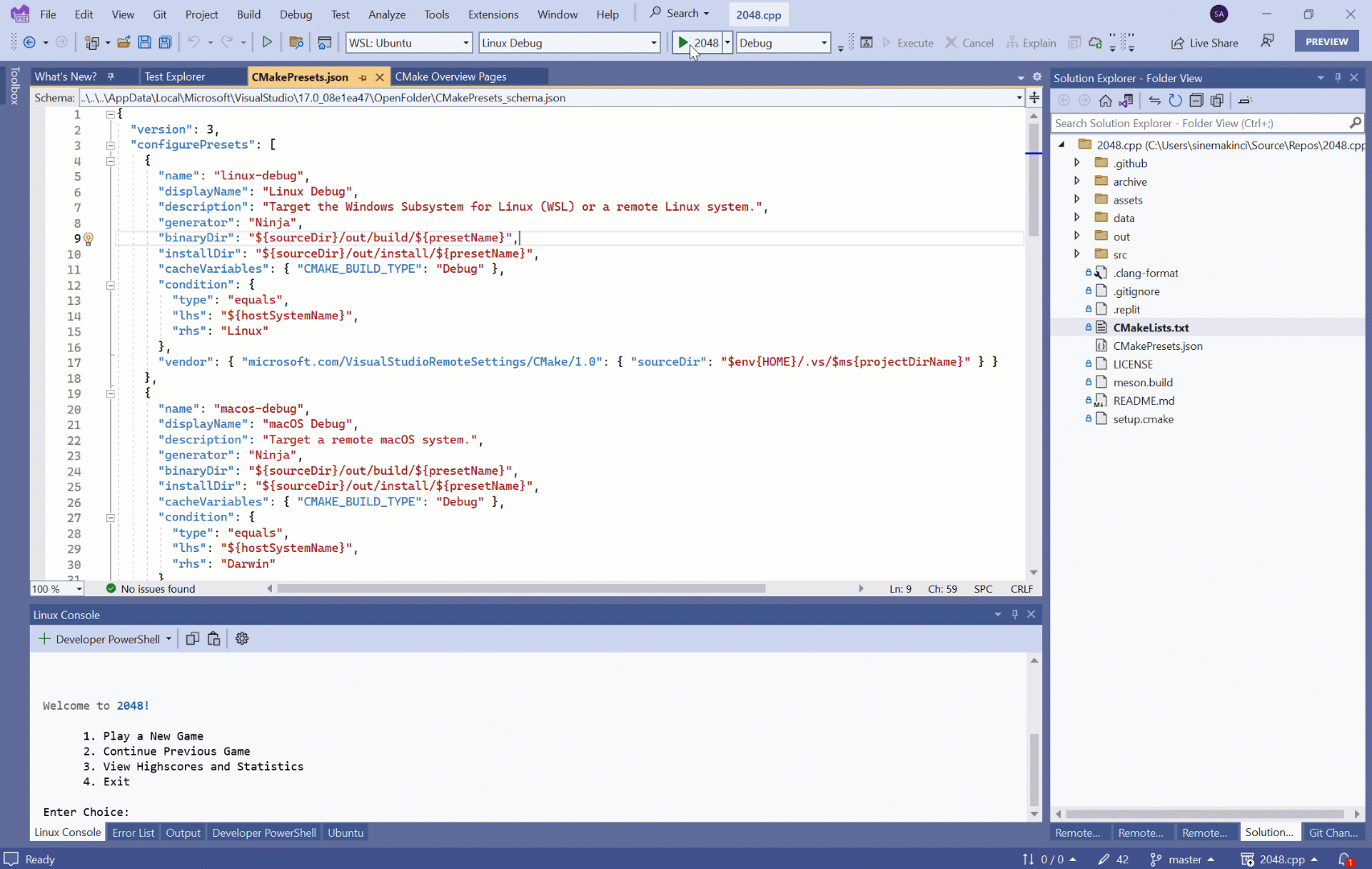 在 Visual Studio 集成终端中调试 C++ Linux 控制台程序_visualstudio调试怎么用内置终端-CSDN博客