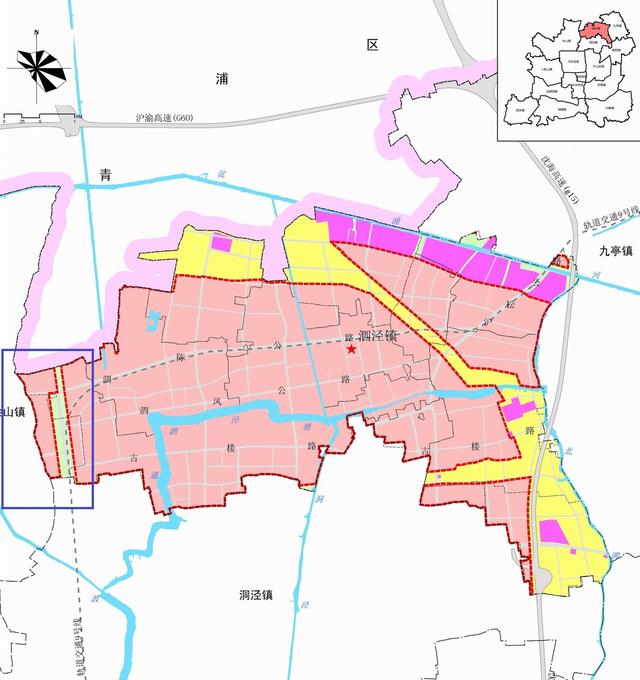 某些地图上佘山地铁站属于松江区泗泾镇