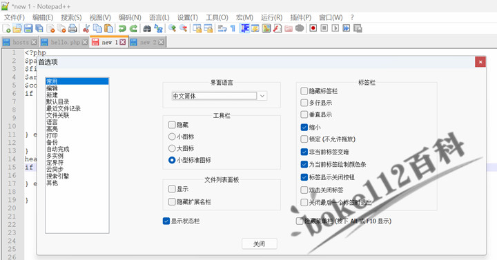 notepad++成功安装后默认显示英文怎么设置中文界面？