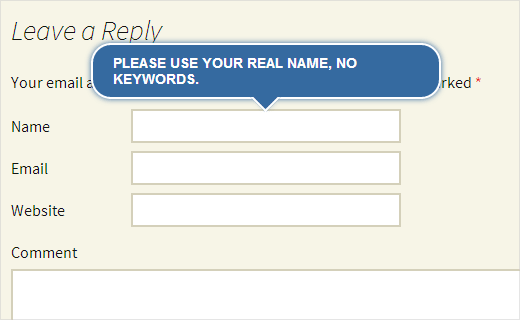 jQuery tooltip in action on WordPress comment form jQuery tooltip in action on WordPress comment form