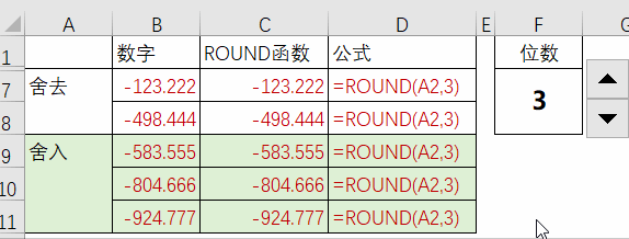 round函数四舍五入5不进位_round函数的这3个用法,一般人都不会