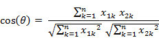 cosine distance