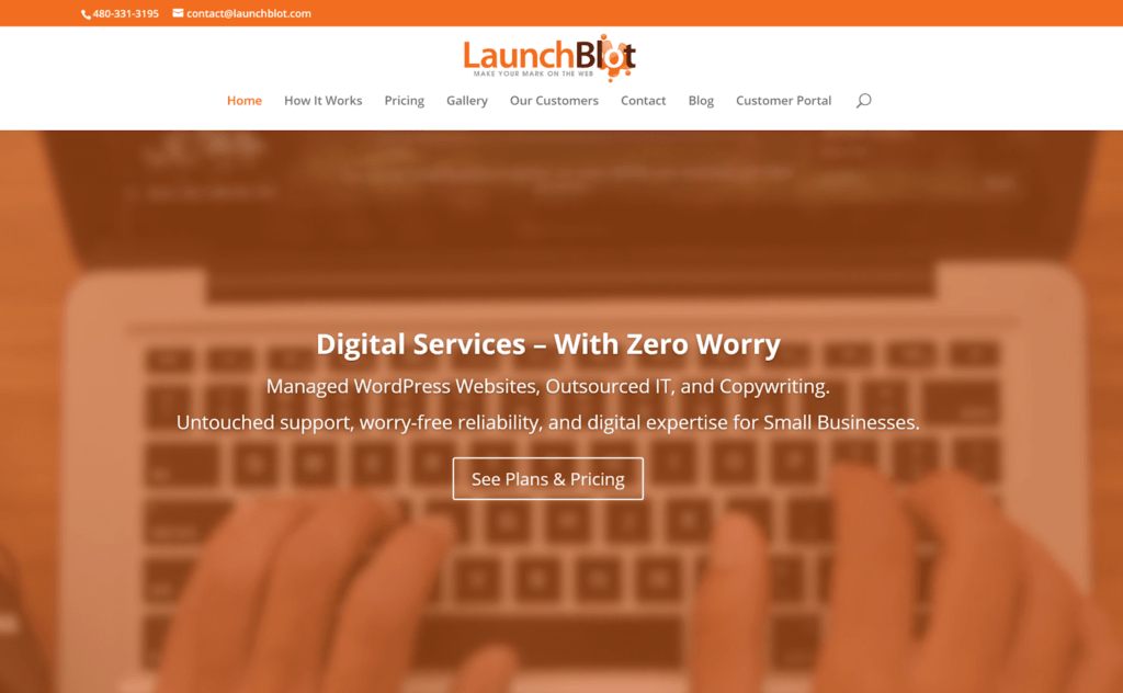 Launchblot主页截图