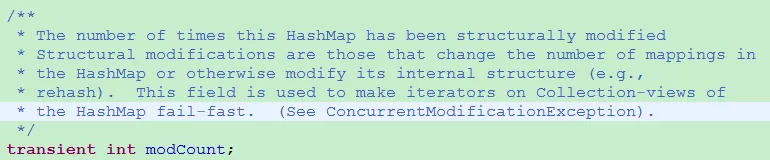 面试官：HashMap中变量modCount的真实作用是什么