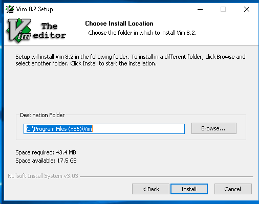 GVim Installation Path