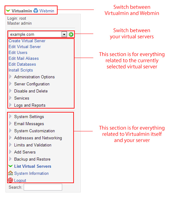 如何在 VPS 上安装和使用 VirtualMin