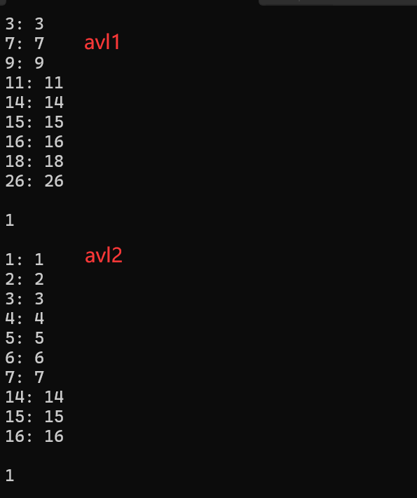 AVLTree【c++实现】