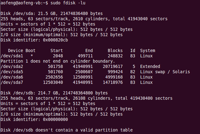 Ubuntu环境下挂载新硬盘_挂载