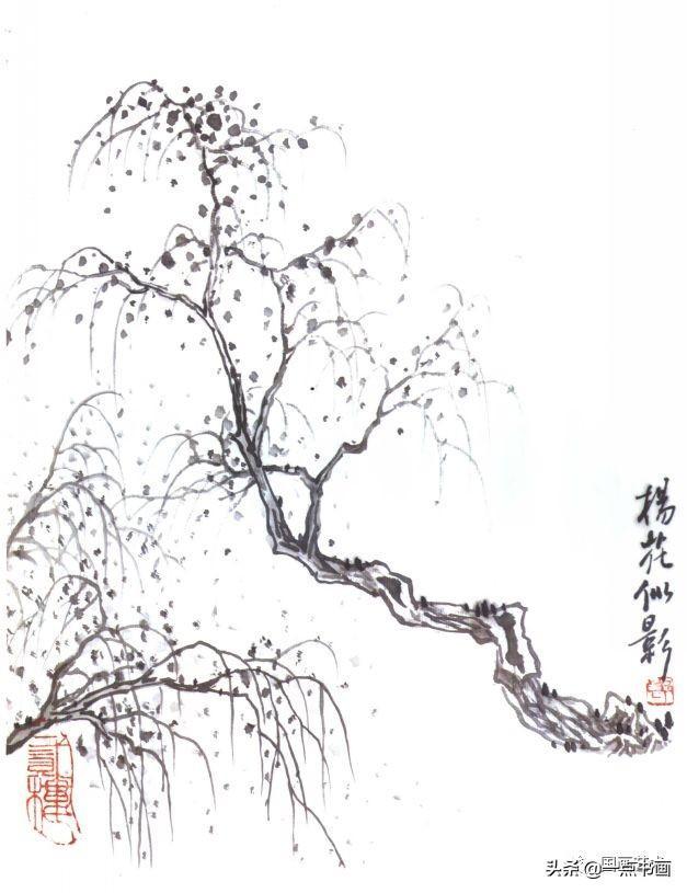 用计算机如何画柳条,柳树画法初级进阶教程-CSDN博客