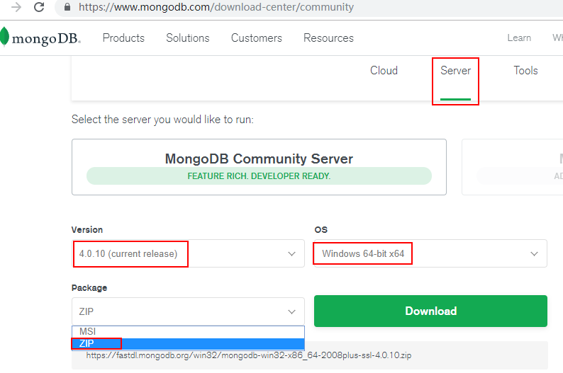 MongoDB<span style='color:red;'>单机</span><span style='color:red;'>部署</span>