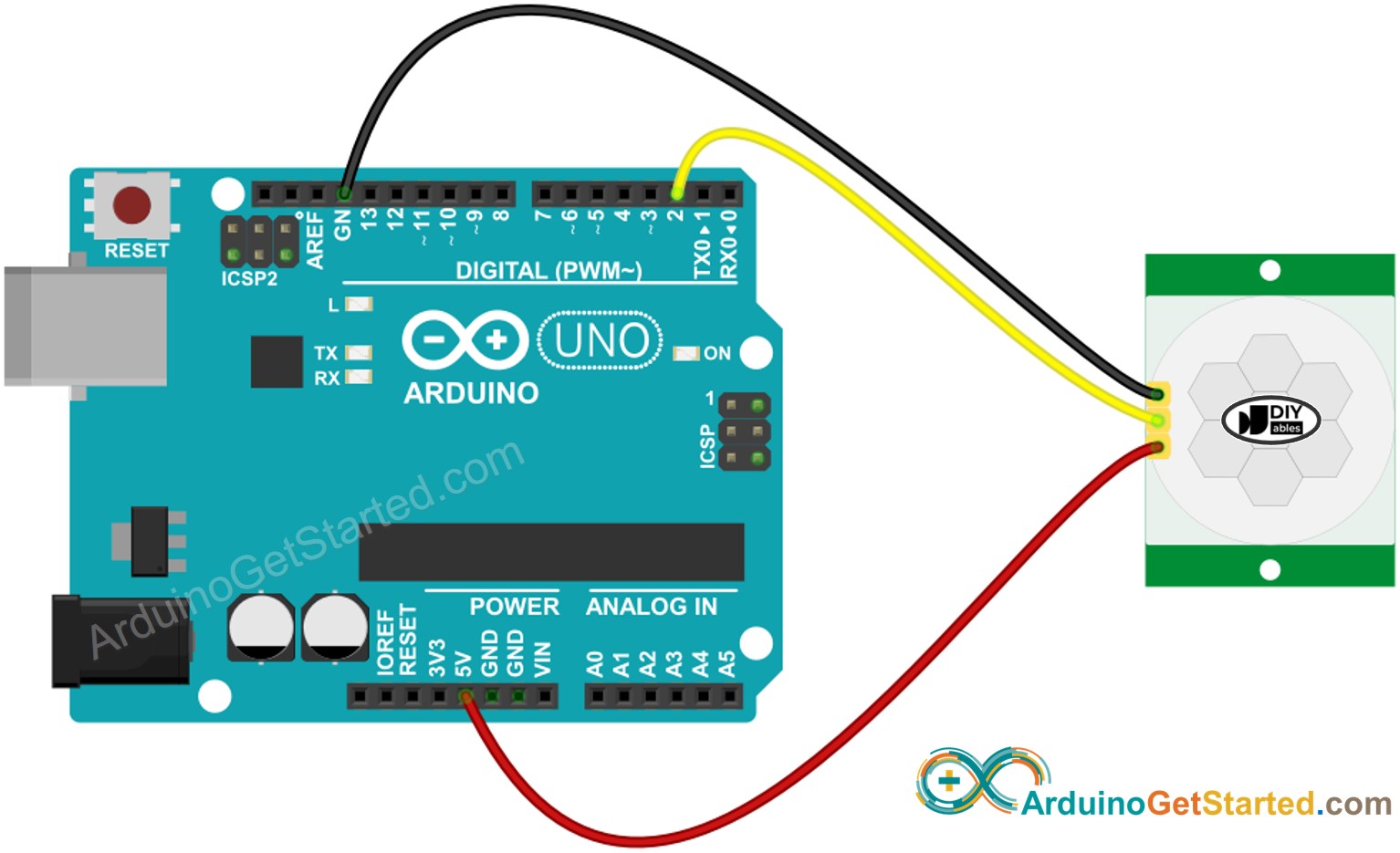 Arduino Motion Sensor Wiring Diagram