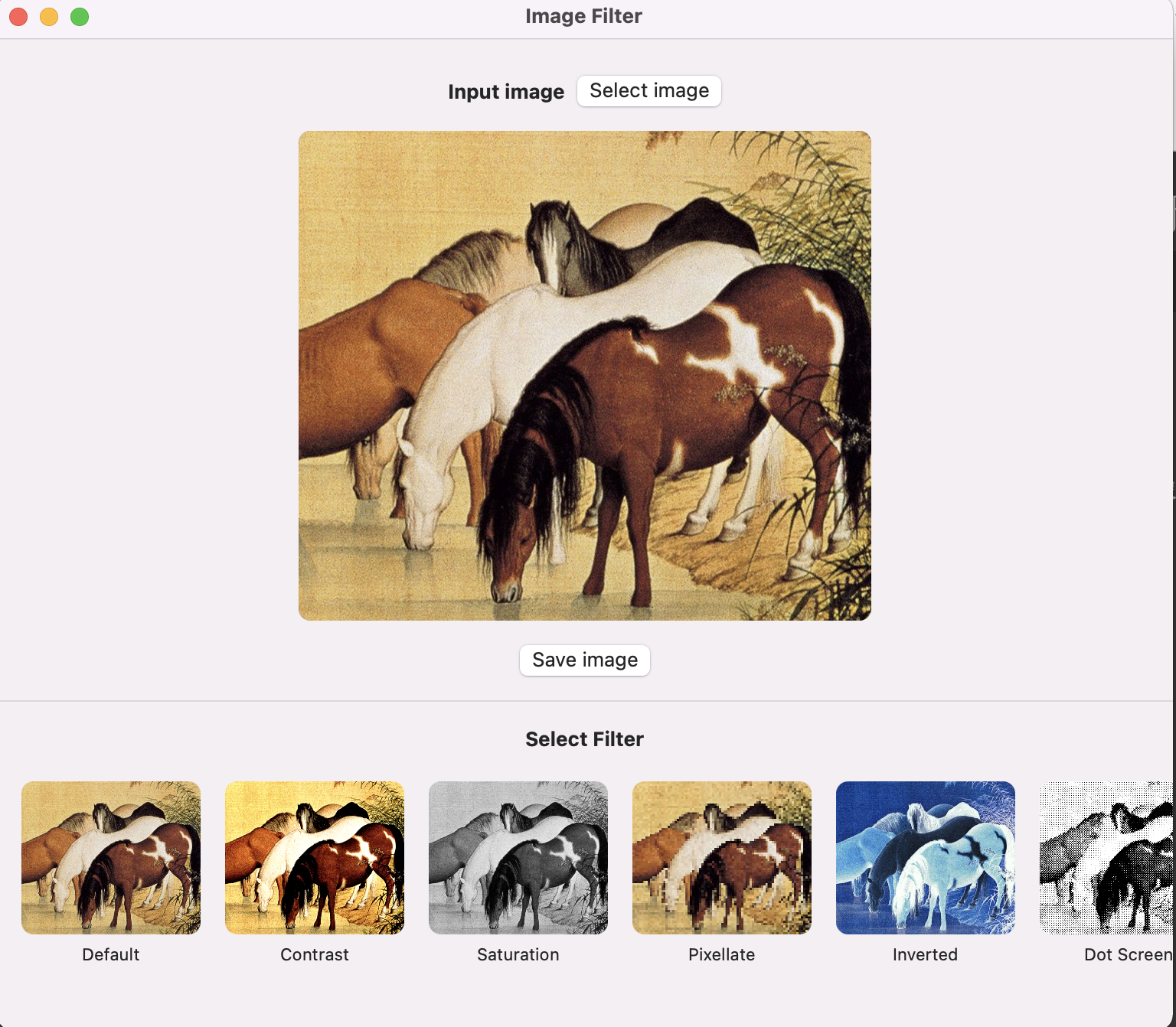 macOS SwiftUI 项目大全之图像处理App基于Metal预定义过滤器过滤图像