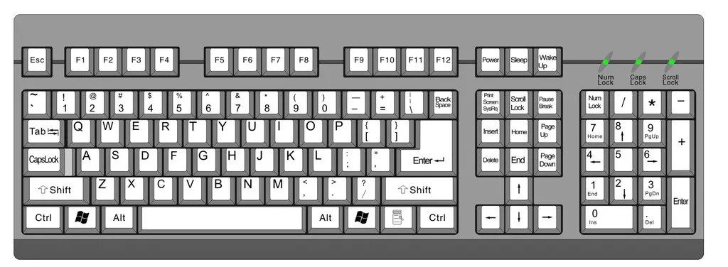 键盘图片 键位 排列图图片