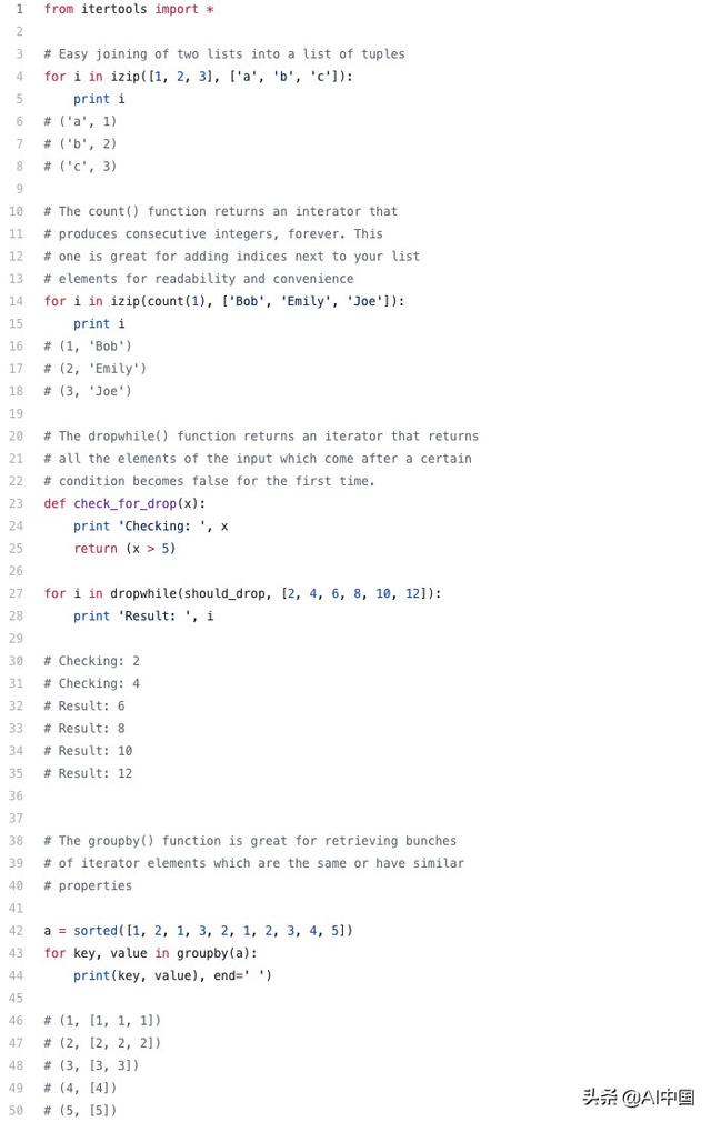 itertools python izip