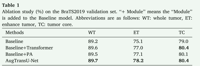 【论文阅读】Augmented Transformer network for MRI brain tumor segmentation
