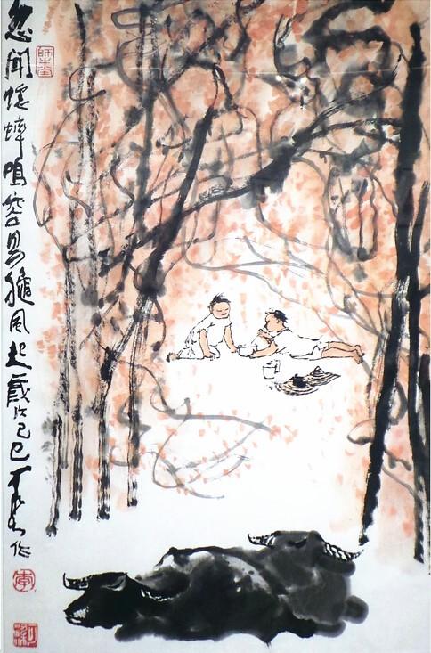 《松荫放牧图》《牧牛图》《牧牛图》