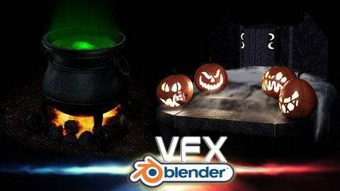 Blender液体烟与火VFX特效制作教程 Blender VFX Liquid Smoke & Fire Blender教程-第1张