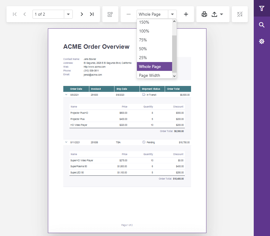 DevExpress Reporting v23.1新版图集