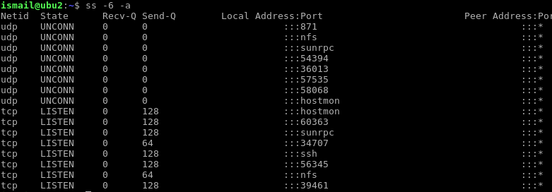 Filter IPv6 Connections