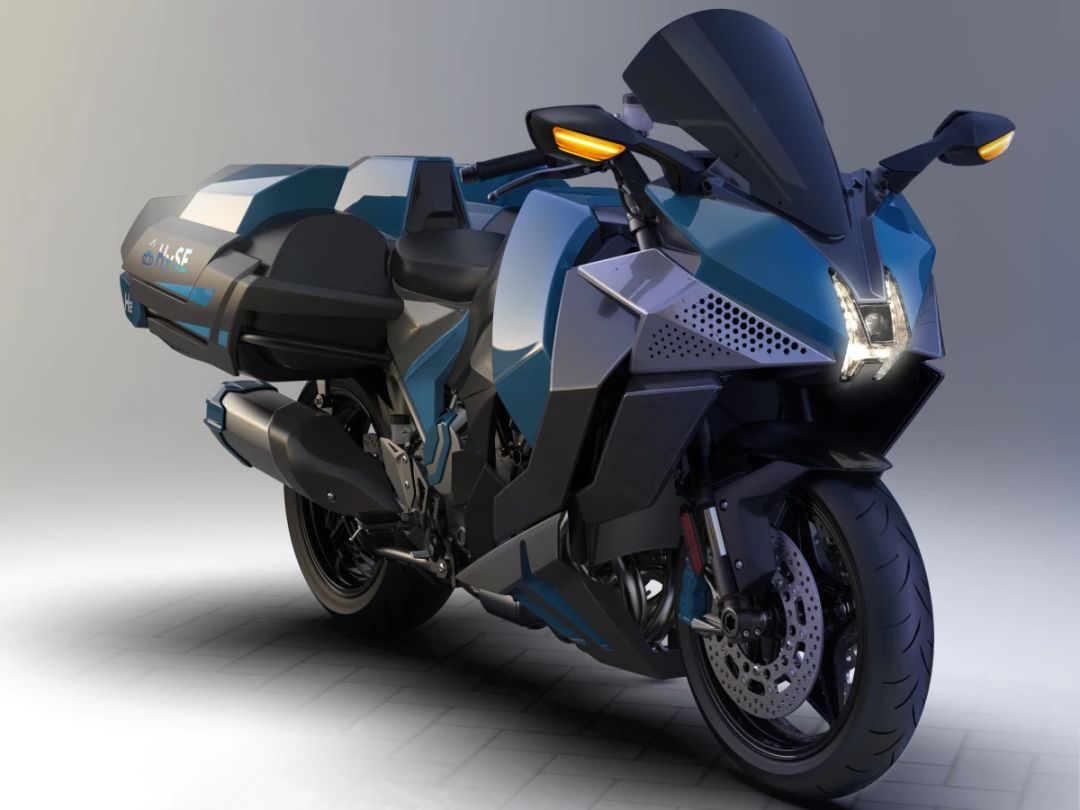 Ninja H2 HySE川崎的氢能增压摩托车真的来了，像在开火箭？