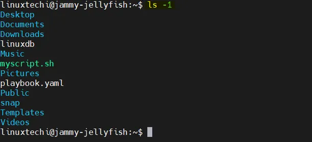 Listing-Output-in-Single-Column