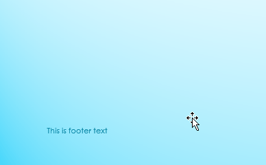 Animated GIF of footer text as it's edited.